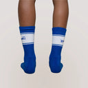 Smash. - Calza Spugna Blu Ricamata