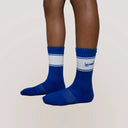 Smash. - Calza Spugna Blu Ricamata