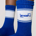Smash. - Calza Spugna Blu Ricamata