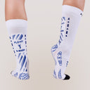 Floky Calza S-MASH 3D Bianco-Blue Royal