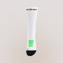 Floky Calza RUN UP Medium Bianco-Verdefluo