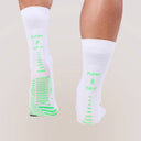 Floky Calza RUN UP Medium Bianco-Verdefluo