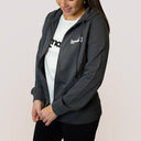 Smash Felpa Training con zip Grigio Donna
