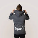 Smash Felpa Training con zip Grigio Donna