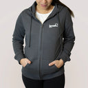Smash Felpa Training con zip Grigio Donna