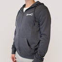 Smash - Felpa Training con Zip Uomo - Grigio