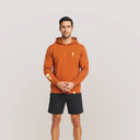 Smh - Felpa Lightness "Hoodie" Con Cappuccio - Arancio