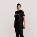 Smash Maglia Cotone Uomo Nero / logo grande