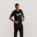 Smash Maglia Cotone Uomo Nero / logo grande