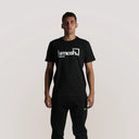 Smash Maglia Cotone Uomo Nero / logo grande