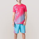 Smash - Pantaloncino Uomo "Evolution" - Magenta/Turchese